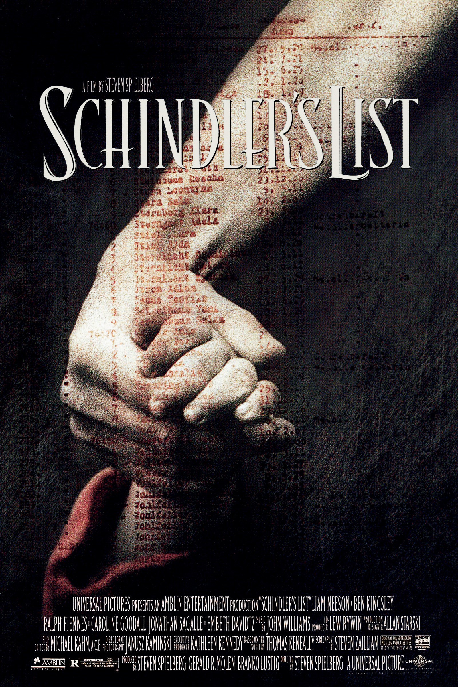Pôster do filme A Lista de Schindler