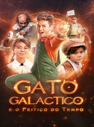 Pôster e capa do filme Gato Galactico e o Feitiço do Tempo (2024) em HD e Alta Resolução