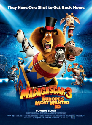 Pôster e capa do filme Madagascar 3: Os Procurados (2012) em HD e Alta Resolução