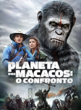 Pôster e capa do filme Planeta dos Macacos: O Confronto (2014) em HD e Alta Resolução