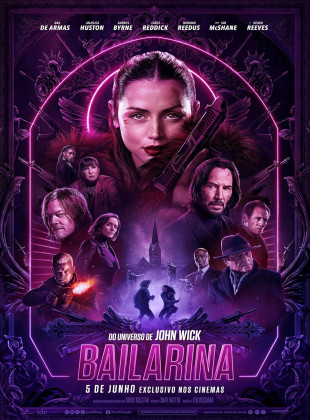 Poster oficial do filme Bailarina - Do Universo de John Wick (2025) - Capa HD