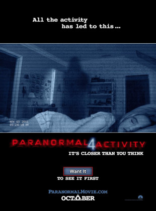 Pôster e capa do filme Atividade Paranormal 4 (2012) em HD e Alta Resolução