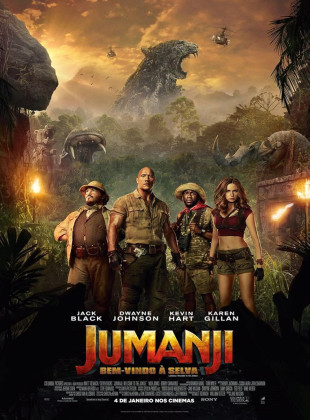 Pôsteres e capas do filme Jumanji: Bem-Vindo à Selva (2017) em HD e Alta Resolução