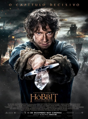 Pôster e capa do filme O Hobbit: A Batalha dos Cinco Exércitos (2014) em HD e Alta Resolução