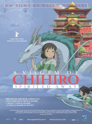 Pôster e capa do filme A Viagem de Chihiro (2001) em HD e Alta Resolução