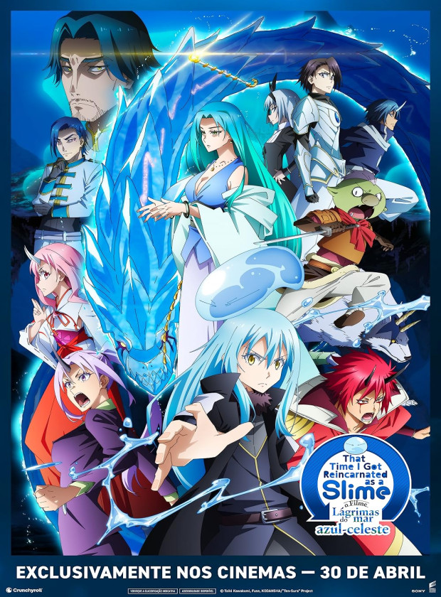 Visualizador - That Time I Got Reincarnated as a Slime: O Filme - Lágrimas do Mar Azul-Celeste